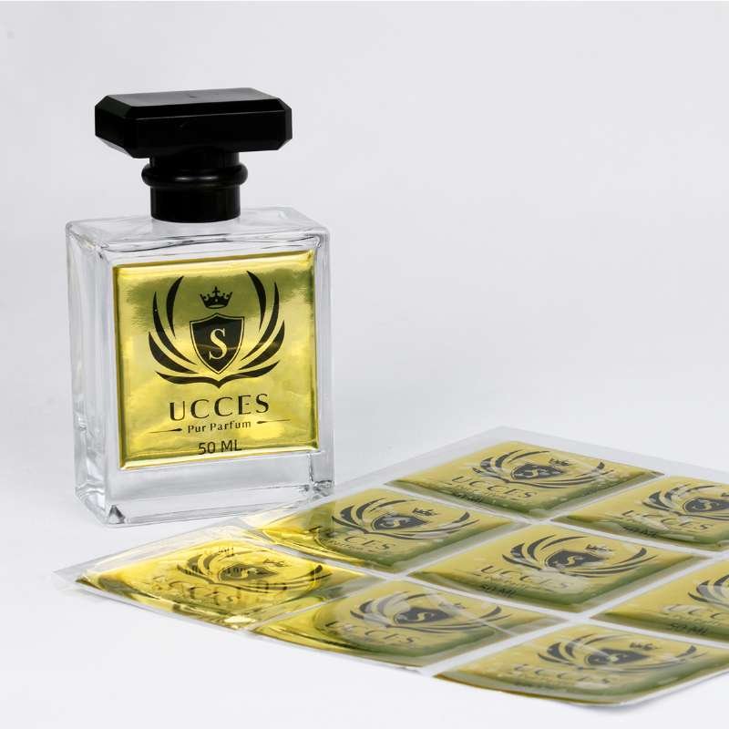 Custom High Quality Label Printing Custom Clear Gel Perfume Bottle ...