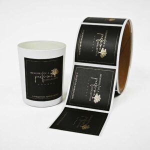 Custom Luxury Packaging Label Stickers for Candle Jars