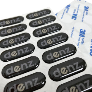 Custom 3d Epoxy Logo Sticker Printed Adhesive Domed Stickers