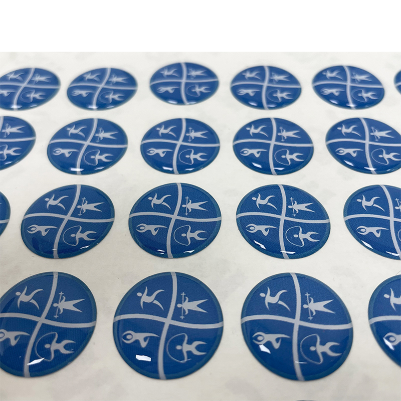 Custom 3d Epoxy Logo Sticker Printed Adhesive Domed Stickers