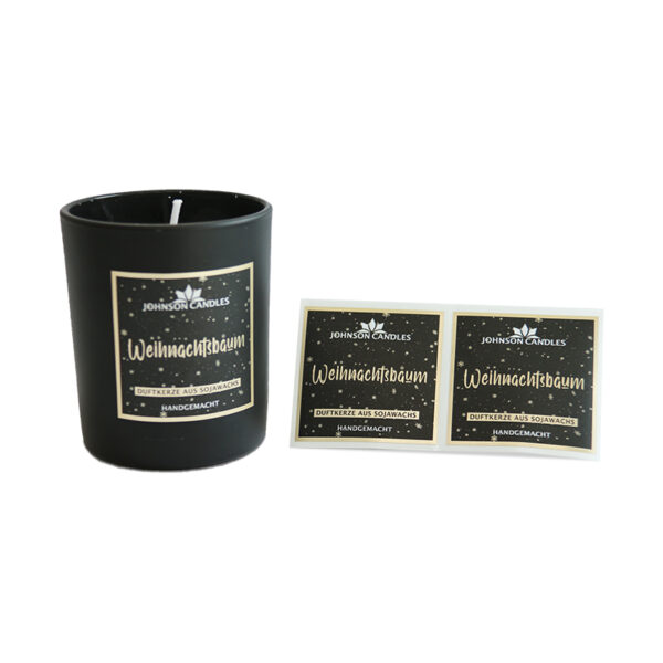 Custom Candle Jar Label Logo Waterproof Printed Packaging