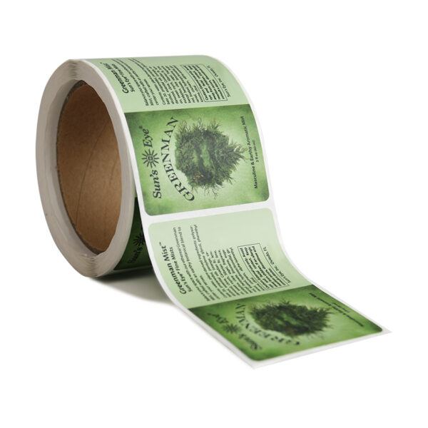 Customized roll label stickers for health care product packaging