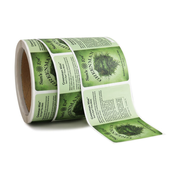 Customized roll label stickers for health care product packaging