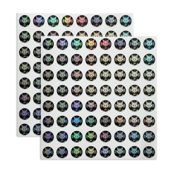 Custom Cosmetic Bottle Cap Label Sticker Holographic Adhesive - Image 2