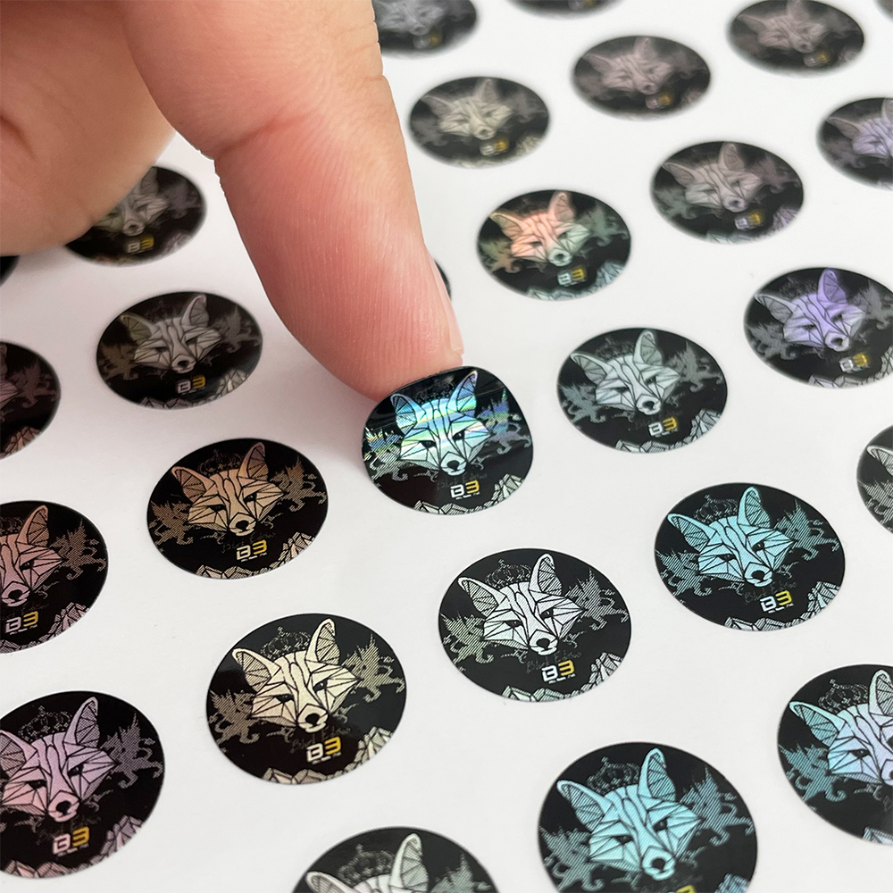 How can we save materials for destructible stickers? During the production process, we can adopt repeated patterns. 
