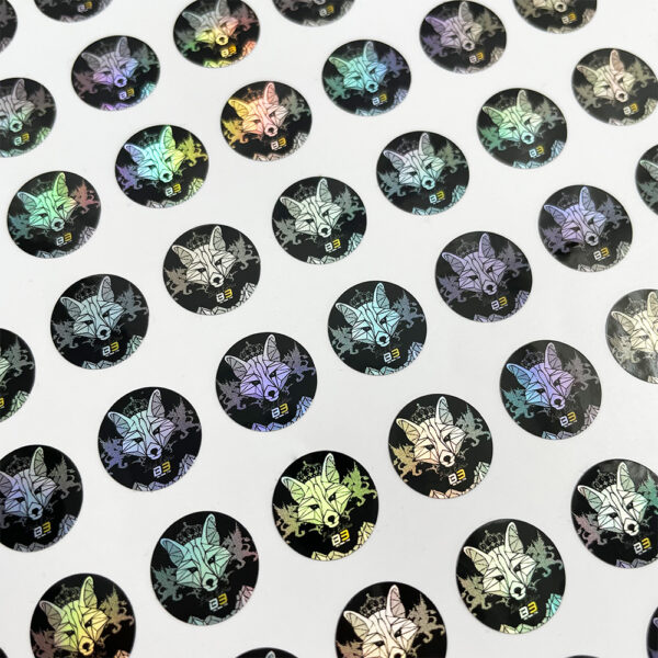 Custom Cosmetic Bottle Cap Label Sticker Holographic Adhesive - Image 5