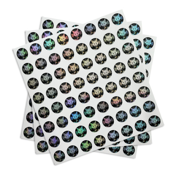 Custom Cosmetic Bottle Cap Label Sticker Holographic Adhesive - Image 4