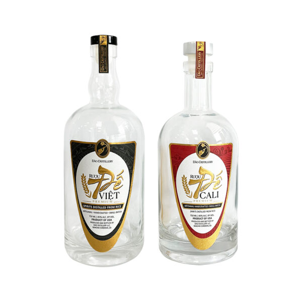 Customized Printing Embossed Hot Stamping Label Sticker Textured Hot Stamping Silver Wine Bottle Packaging