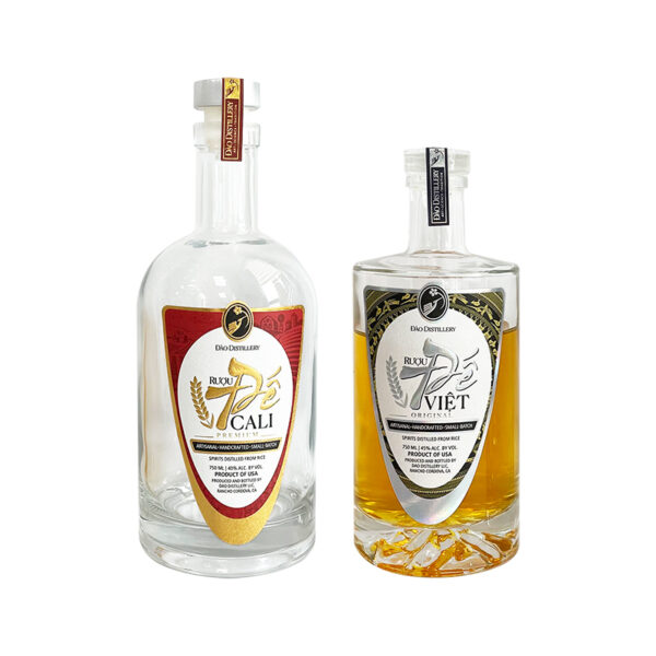 Customized Printing Embossed Hot Stamping Label Sticker Textured Hot Stamping Silver Wine Bottle Packaging