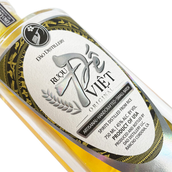 Customized Printing Embossed Hot Stamping Label Sticker Textured Hot Stamping Silver Wine Bottle Packaging