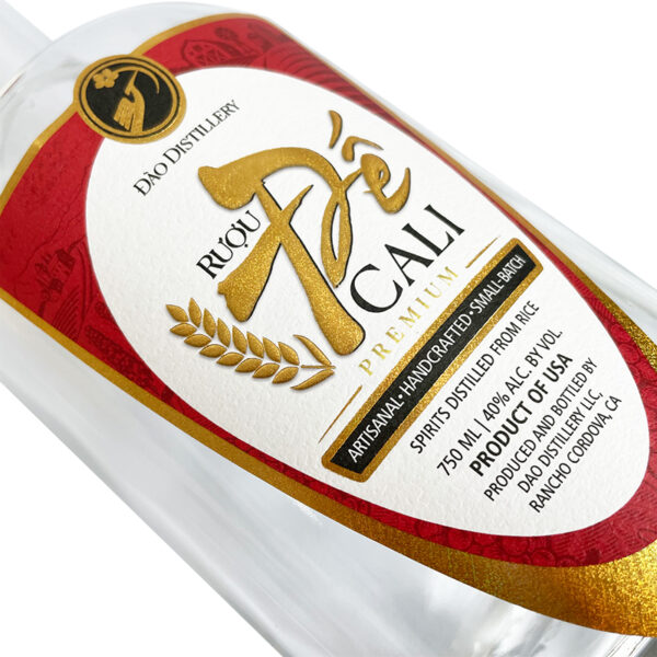 Customized Printing Embossed Hot Stamping Label Sticker Textured Hot Stamping Silver Wine Bottle Packaging