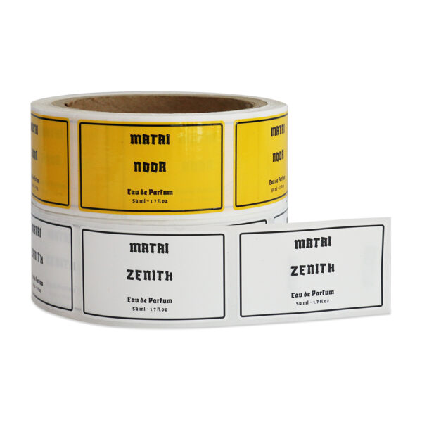 Custom logo printing perfume essential oil labels stickers packaging