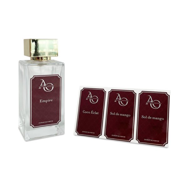 Customized perfume labels stickers waterproof packaging