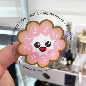 Customized Printing Transparent Clear Labels Adhesive Waterproof Stickers