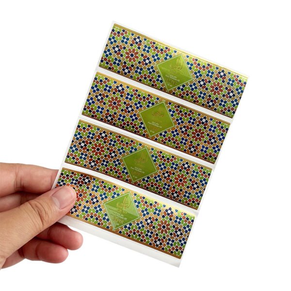 Customized Hot Stamping Embossed Labels Stickers Packaging