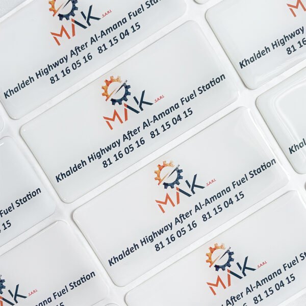 Custom Resin Drip Epoxy Label Printing