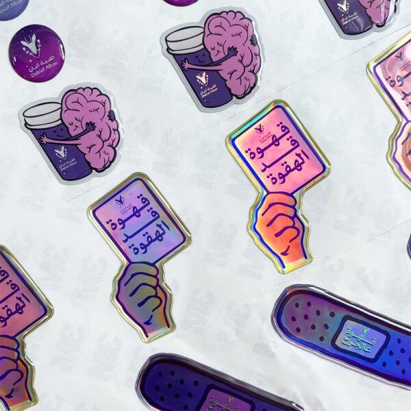 Custom Drip Laser Glitter Labels PU Resin Epoxy Labels - Image 2