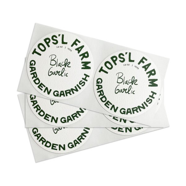 Custom Cosmetic Labels Printed on Textured Paper - Image 5