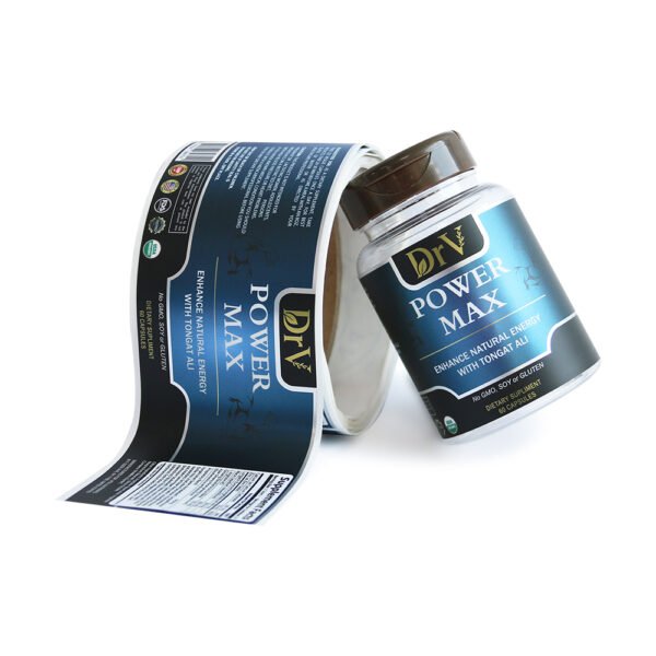 Custom BOPP Health Supplement Label Printing Stickers - Image 3
