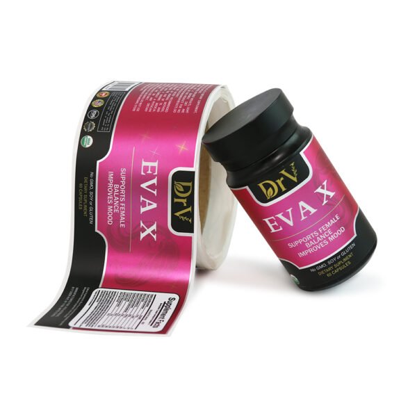 Custom BOPP Health Supplement Label Printing Stickers