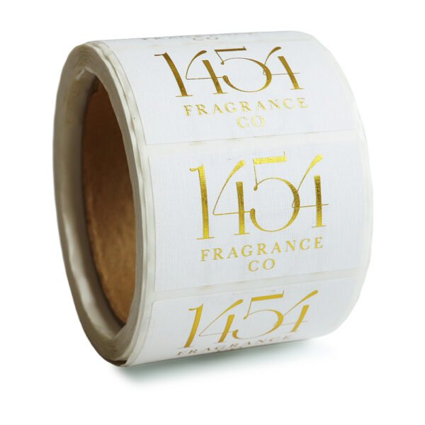 Custom Cosmetic Label Stickers with Hot Foil Stamping Packaging - Image 3