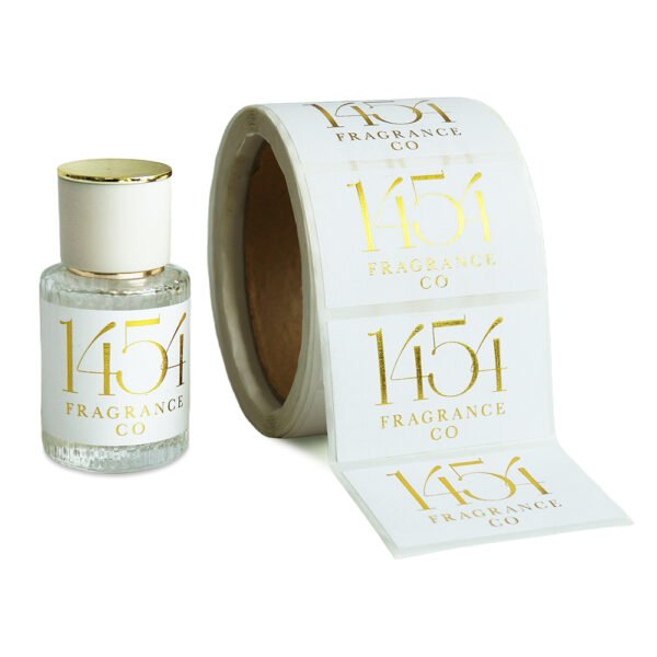 Custom Cosmetic Label Stickers with Hot Foil Stamping Packaging - Image 4