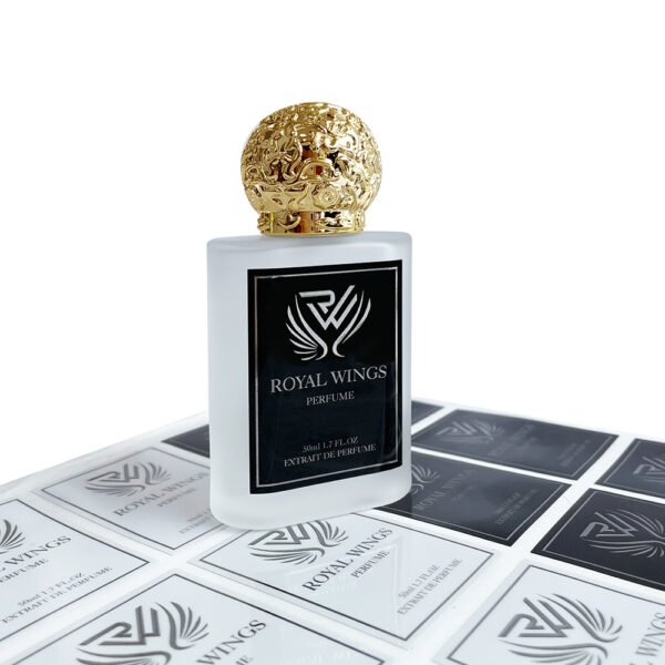 Custom Perfume Label Stickers with Silver Foil Printing - Image 5
