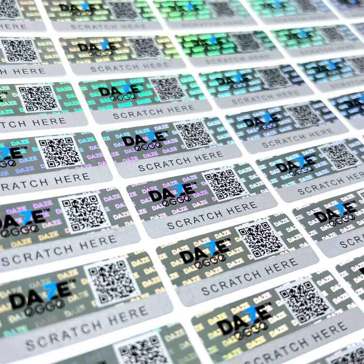 Custom Printing High Quality Hologram Labels Stickers Holographic Safe Anti Counterfeiting Sticker factory - Image 4