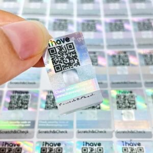 Custom Printing High Quality Hologram Labels Stickers Holographic Safe Anti Counterfeiting Sticker factory