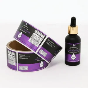 Beverage Bottle Label Stickers Die Cut Matte Laminated Scratch Resistant Adhesive for Winery Packaging Custom Printing