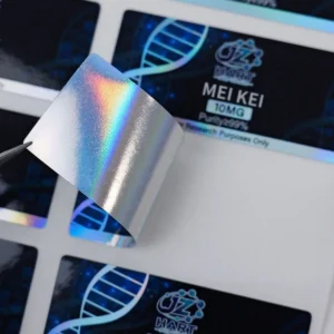 Peptide Vial Labels Manufacturer for Small Glass Bottles