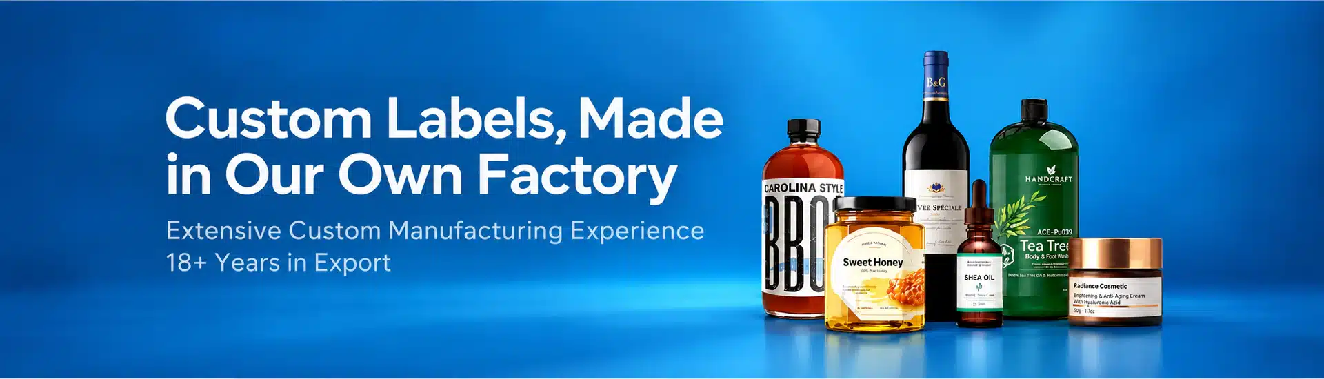 HXM own factory with extensive custom manufacturing experience and over 18 years in export; product illustration